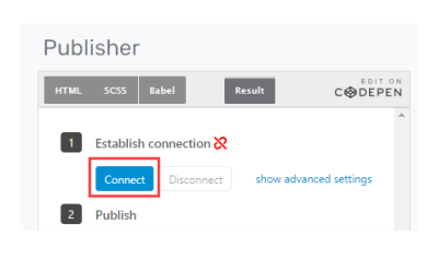 Publisher Connect Button