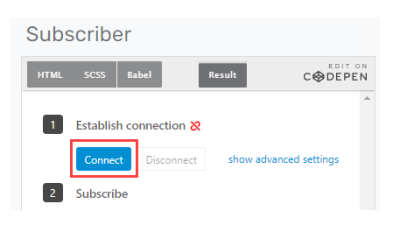 Subscriber Connect Button